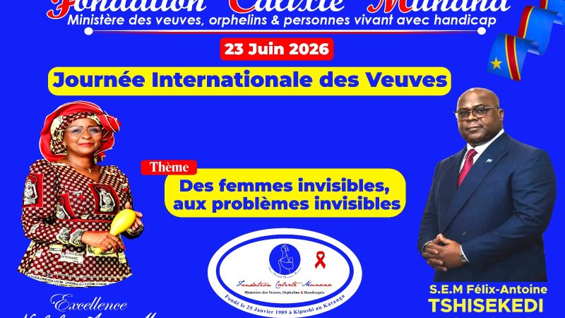 Message de Nathalie-Aziza Munana à l&rsquo;occasion de la Journée Internationale des Veuves 2026