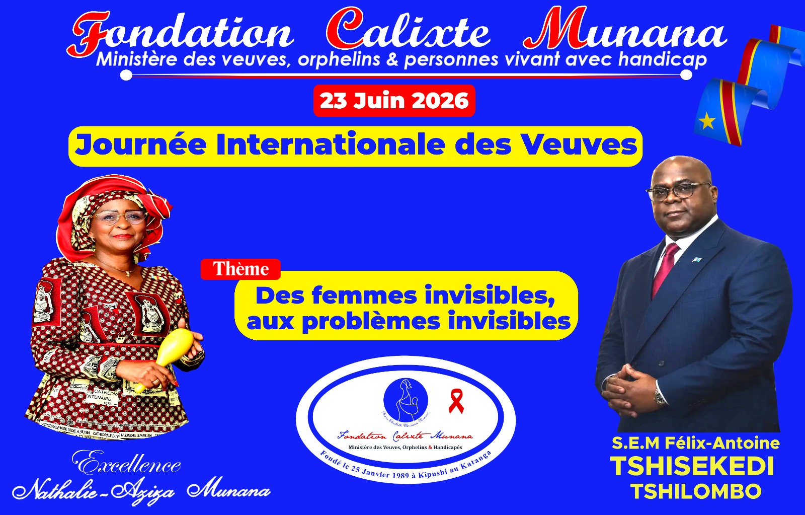 Message de Nathalie-Aziza Munana à l&rsquo;occasion de la Journée Internationale des Veuves 2026