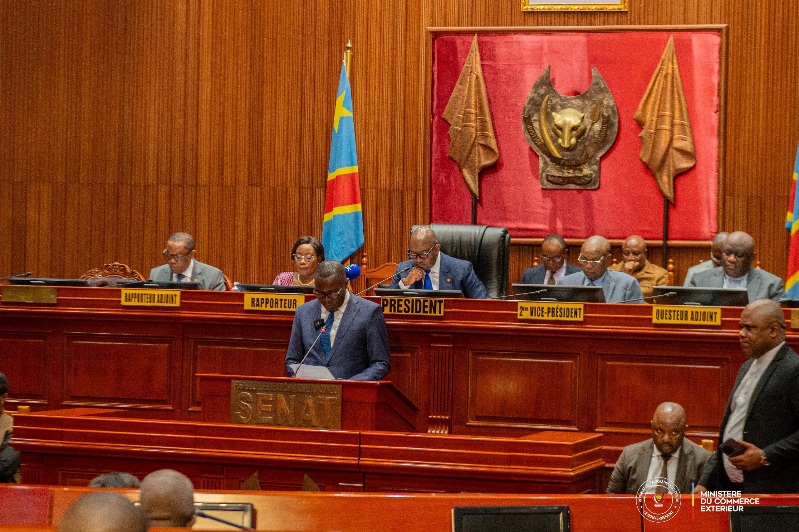 RDC : le Sénat lance la ratification de deux accords stratégiques sur le commerce extérieur