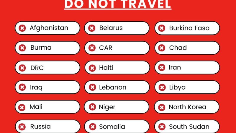 États-Unis : Washington maintient la RDC au niveau d&rsquo;alerte maximal pour les voyageurs