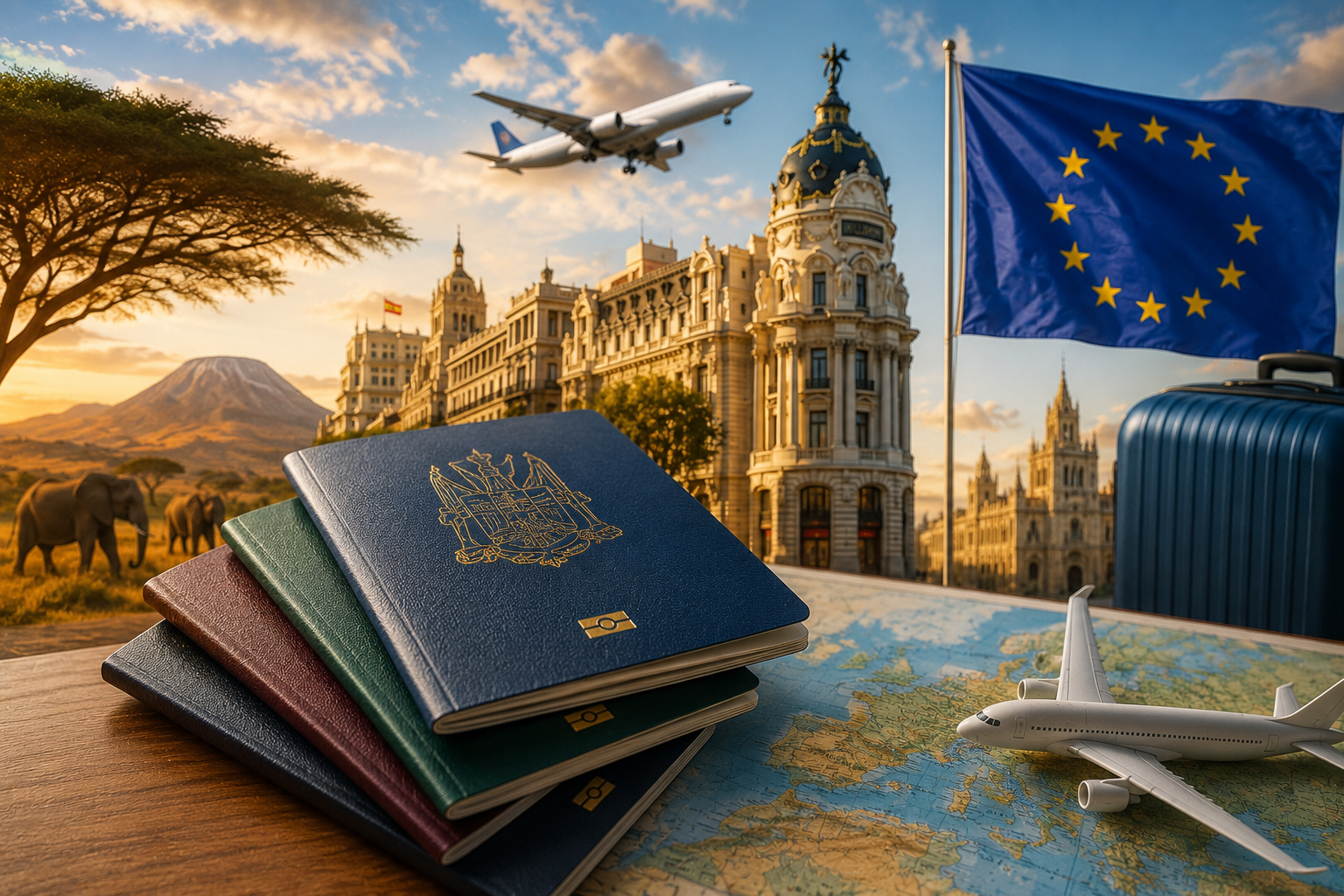 Espagne et espace Schengen : une annonce sur l&rsquo;exemption de visa pour huit pays africains suscite des interrogations
