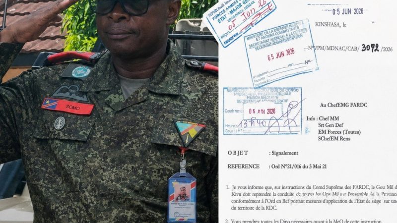 RDC : Nord-Kivu : le gouverneur militaire Somo Kakule Évariste reprend la coordination des opérations militaires