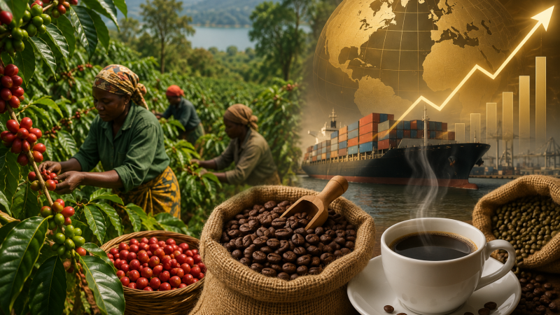 RDC : le café arabica atteint 6,31 dollars le kilo sur le marché international