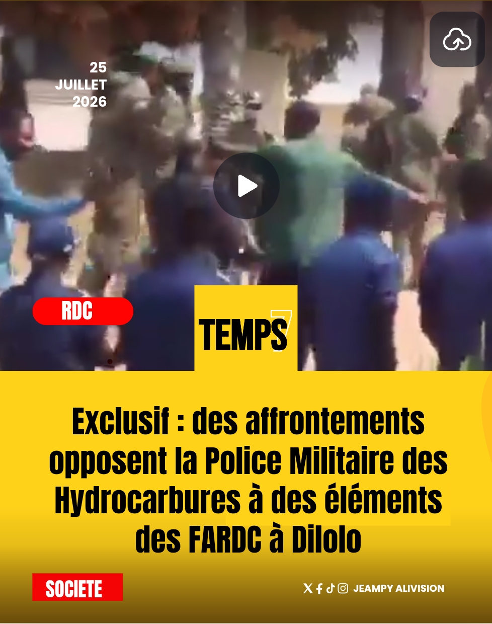 RDC – Exclusif : des affrontements opposent la Police Militaire des Hydrocarbures à des éléments des FARDC à Dilolo
