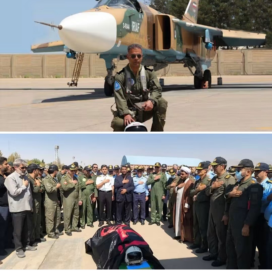 Iran : le corps du pilote du Su-24MK, le général Majid Kazemi, rapatrié à Chiraz après sa mort lors d&rsquo;une opération contre la base d&rsquo;Al-Udeid