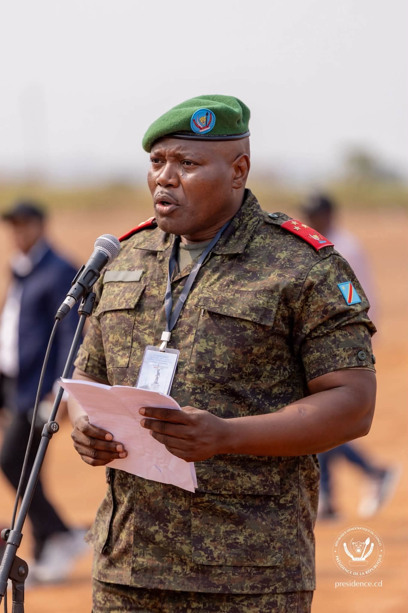 RDC : Kaniama-Kasese , le Général Jean-Pierre Kasongo présente au Président Tshisekedi les résultats du Service national