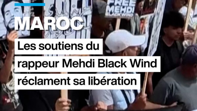 Au Maroc, les soutiens du rappeur Mehdi Black Wind réclament sa libération