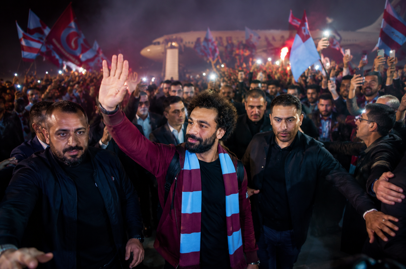 Mohamed Salah accueilli en héros à Trabzon : une arrivée historique avant sa signature avec Trabzonspor