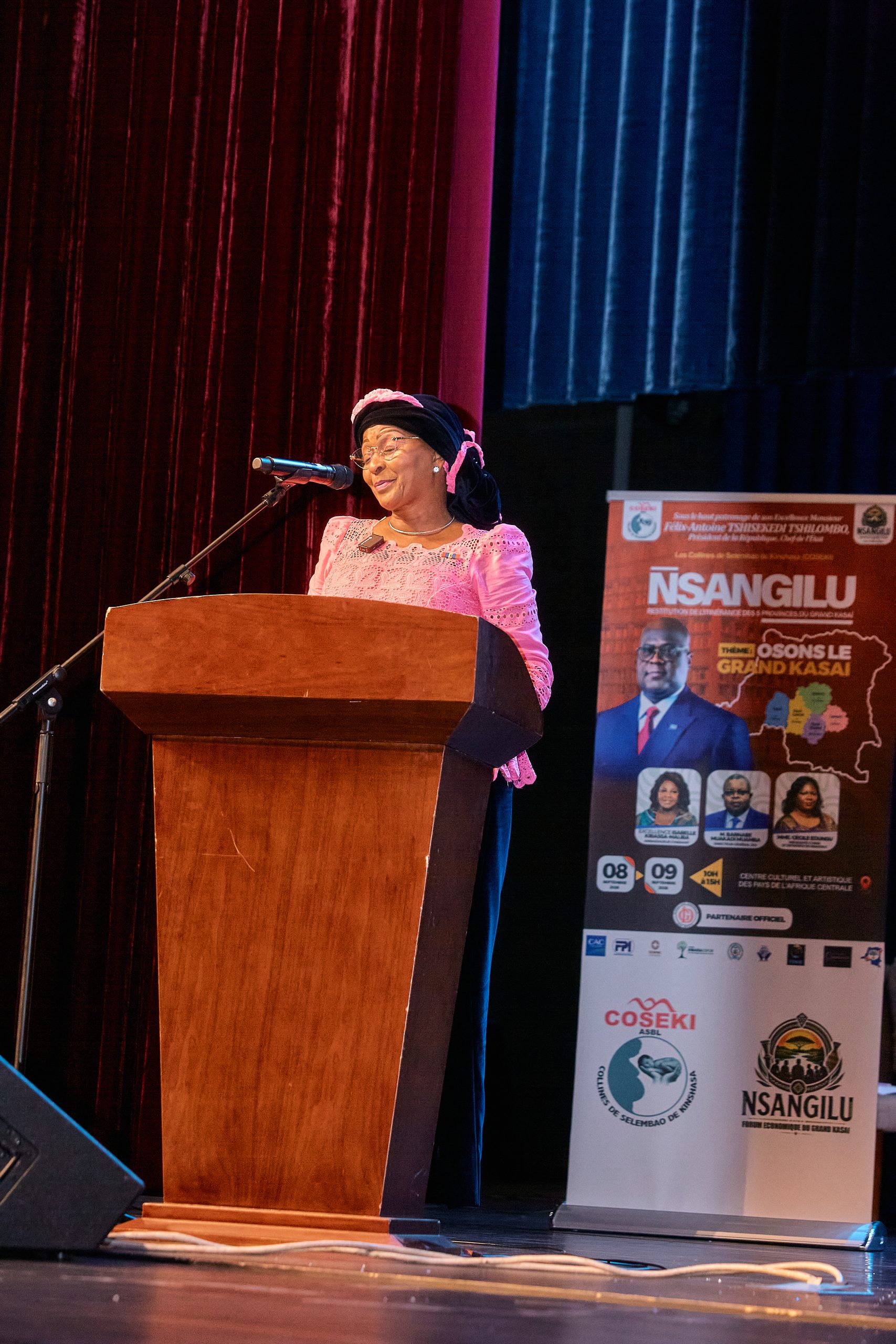 Nathalie-Aziza Munana : au Forum du Grand Kasaï, un plaidoyer social et un soutien assumé à Félix Tshisekedi