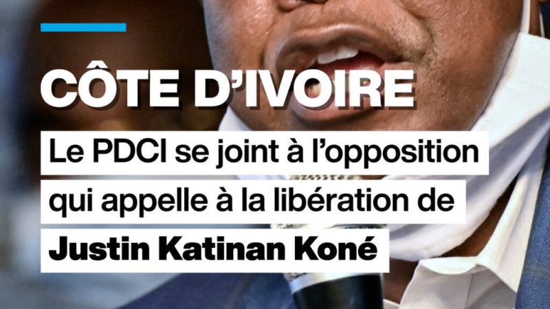 Côte d&rsquo;Ivoire : l&rsquo;opposition appelle à la libération de Justin Katinan Koné