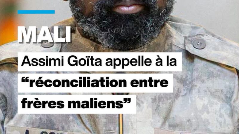 Au Mali, Assimi Goïta appelle à la « réconciliation entre frères maliens »